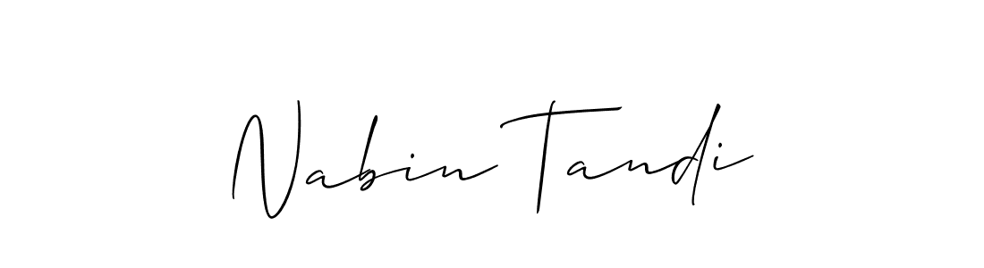 Nabin Tandi stylish signature style. Best Handwritten Sign (Allison_Script) for my name. Handwritten Signature Collection Ideas for my name Nabin Tandi. Nabin Tandi signature style 2 images and pictures png