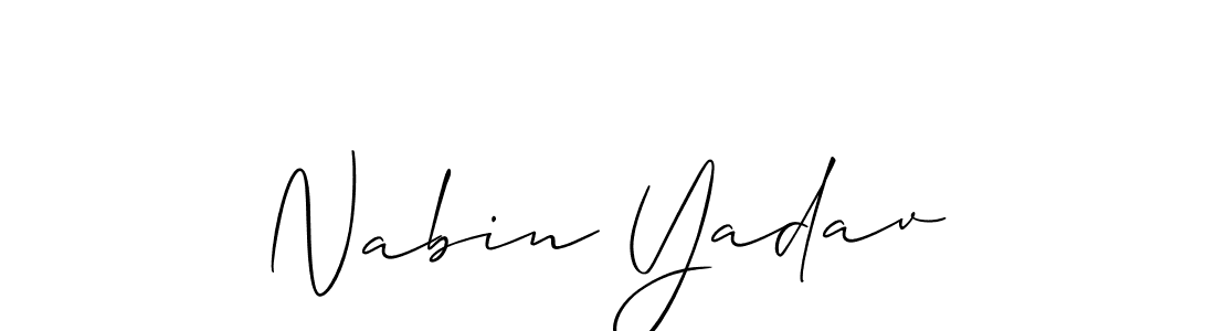 It looks lik you need a new signature style for name Nabin Yadav. Design unique handwritten (Allison_Script) signature with our free signature maker in just a few clicks. Nabin Yadav signature style 2 images and pictures png