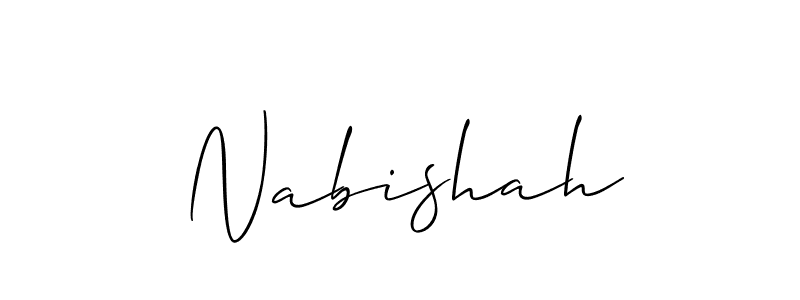Once you've used our free online signature maker to create your best signature Allison_Script style, it's time to enjoy all of the benefits that Nabishah name signing documents. Nabishah signature style 2 images and pictures png