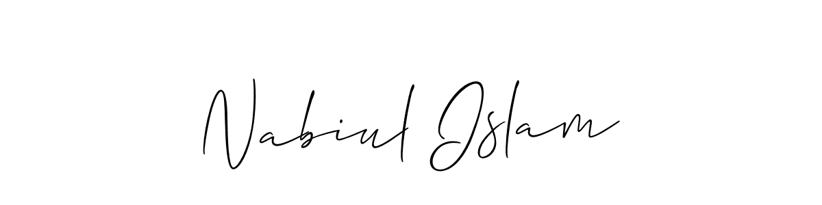 Make a beautiful signature design for name Nabiul Islam. Use this online signature maker to create a handwritten signature for free. Nabiul Islam signature style 2 images and pictures png