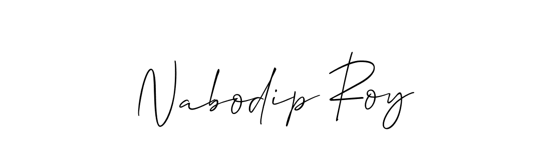 Nabodip Roy stylish signature style. Best Handwritten Sign (Allison_Script) for my name. Handwritten Signature Collection Ideas for my name Nabodip Roy. Nabodip Roy signature style 2 images and pictures png