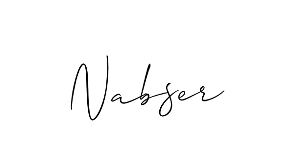 Check out images of Autograph of Nabser name. Actor Nabser Signature Style. Allison_Script is a professional sign style online. Nabser signature style 2 images and pictures png