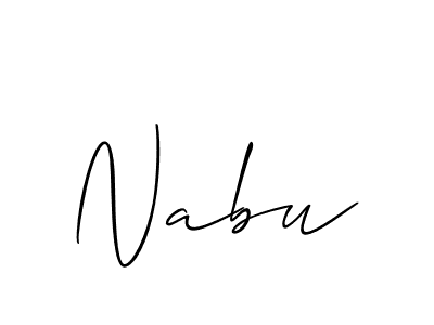 It looks lik you need a new signature style for name Nabu. Design unique handwritten (Allison_Script) signature with our free signature maker in just a few clicks. Nabu signature style 2 images and pictures png