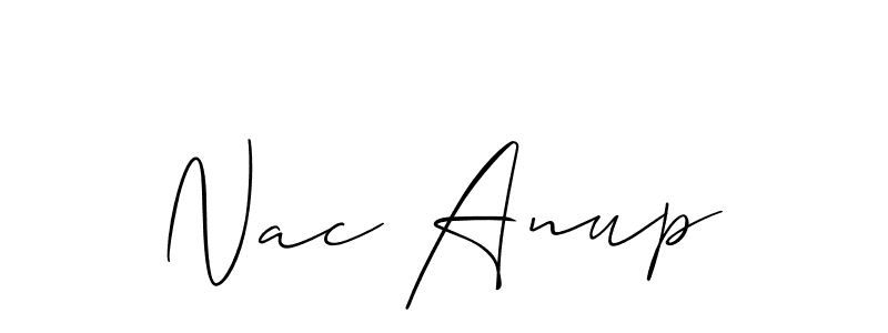 Once you've used our free online signature maker to create your best signature Allison_Script style, it's time to enjoy all of the benefits that Nac Anup name signing documents. Nac Anup signature style 2 images and pictures png