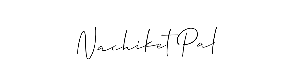 How to Draw Nachiket Pal signature style? Allison_Script is a latest design signature styles for name Nachiket Pal. Nachiket Pal signature style 2 images and pictures png