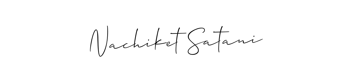 Similarly Allison_Script is the best handwritten signature design. Signature creator online .You can use it as an online autograph creator for name Nachiket Satani. Nachiket Satani signature style 2 images and pictures png