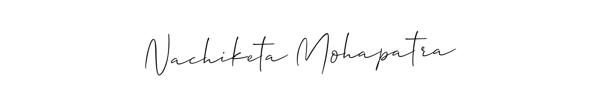 How to make Nachiketa Mohapatra signature? Allison_Script is a professional autograph style. Create handwritten signature for Nachiketa Mohapatra name. Nachiketa Mohapatra signature style 2 images and pictures png