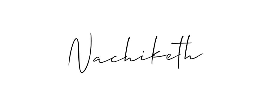 How to Draw Nachiketh signature style? Allison_Script is a latest design signature styles for name Nachiketh. Nachiketh signature style 2 images and pictures png