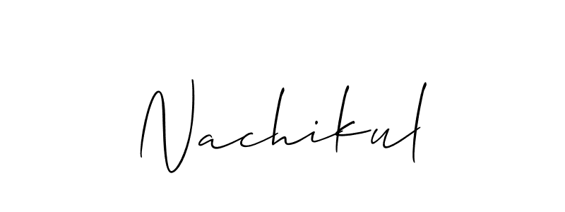 Once you've used our free online signature maker to create your best signature Allison_Script style, it's time to enjoy all of the benefits that Nachikul name signing documents. Nachikul signature style 2 images and pictures png