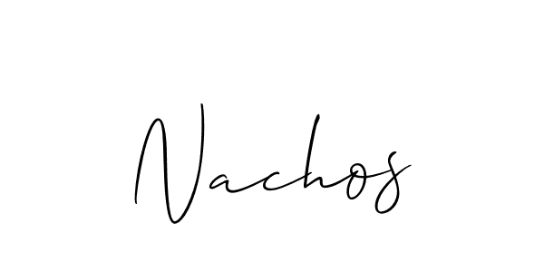 Best and Professional Signature Style for Nachos. Allison_Script Best Signature Style Collection. Nachos signature style 2 images and pictures png