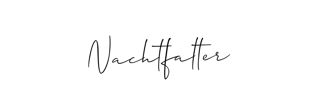 Create a beautiful signature design for name Nachtfalter. With this signature (Allison_Script) fonts, you can make a handwritten signature for free. Nachtfalter signature style 2 images and pictures png
