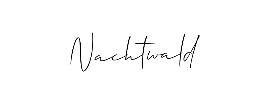 Once you've used our free online signature maker to create your best signature Allison_Script style, it's time to enjoy all of the benefits that Nachtwald name signing documents. Nachtwald signature style 2 images and pictures png