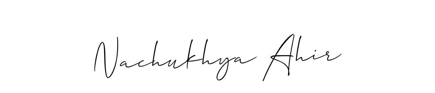 You can use this online signature creator to create a handwritten signature for the name Nachukhya Ahir. This is the best online autograph maker. Nachukhya Ahir signature style 2 images and pictures png