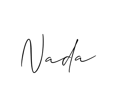 Here are the top 10 professional signature styles for the name Nada. These are the best autograph styles you can use for your name. Nada signature style 2 images and pictures png