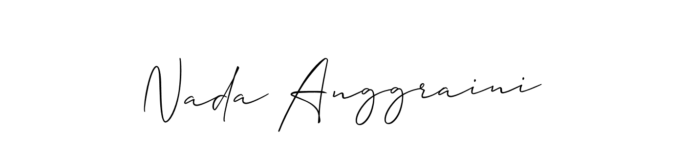 How to make Nada Anggraini name signature. Use Allison_Script style for creating short signs online. This is the latest handwritten sign. Nada Anggraini signature style 2 images and pictures png