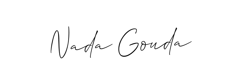 You can use this online signature creator to create a handwritten signature for the name Nada Gouda. This is the best online autograph maker. Nada Gouda signature style 2 images and pictures png