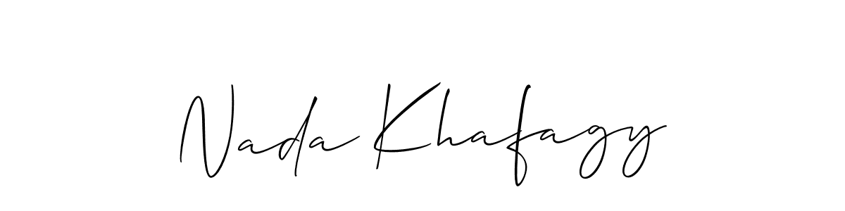 Once you've used our free online signature maker to create your best signature Allison_Script style, it's time to enjoy all of the benefits that Nada Khafagy name signing documents. Nada Khafagy signature style 2 images and pictures png