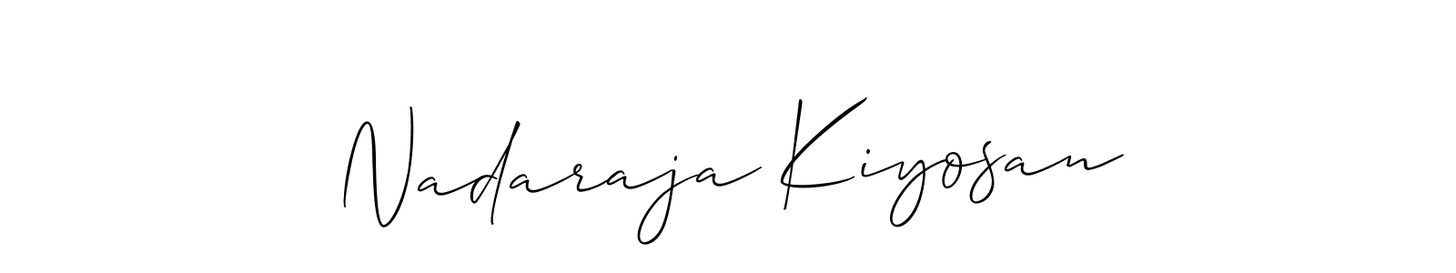 Make a beautiful signature design for name Nadaraja Kiyosan. Use this online signature maker to create a handwritten signature for free. Nadaraja Kiyosan signature style 2 images and pictures png
