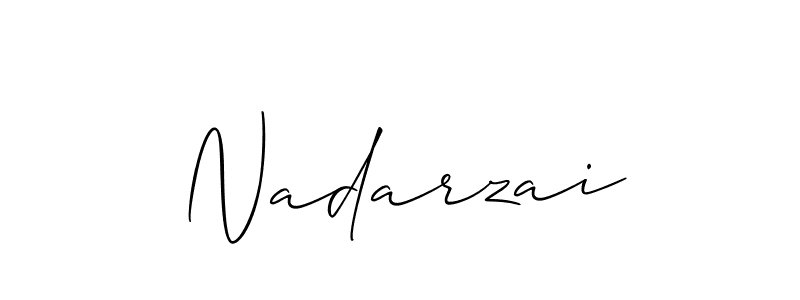 How to make Nadarzai name signature. Use Allison_Script style for creating short signs online. This is the latest handwritten sign. Nadarzai signature style 2 images and pictures png