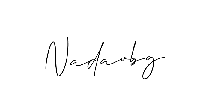Use a signature maker to create a handwritten signature online. With this signature software, you can design (Allison_Script) your own signature for name Nadavbg. Nadavbg signature style 2 images and pictures png