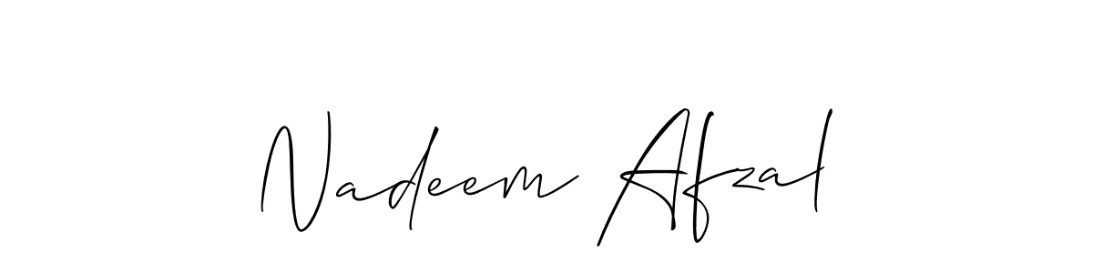 Make a beautiful signature design for name Nadeem Afzal. With this signature (Allison_Script) style, you can create a handwritten signature for free. Nadeem Afzal signature style 2 images and pictures png