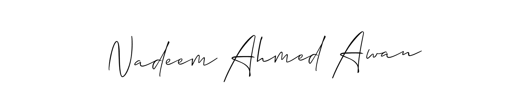 Here are the top 10 professional signature styles for the name Nadeem Ahmed Awan. These are the best autograph styles you can use for your name. Nadeem Ahmed Awan signature style 2 images and pictures png