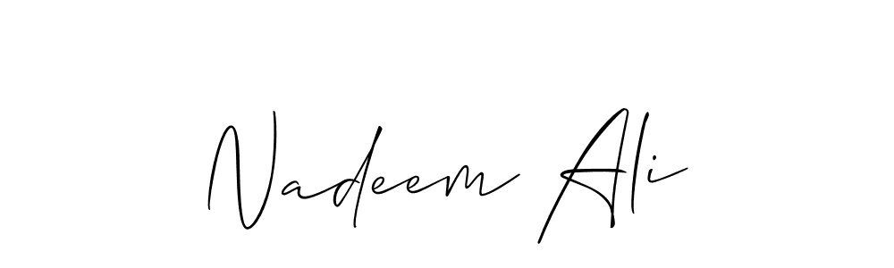 It looks lik you need a new signature style for name Nadeem Ali. Design unique handwritten (Allison_Script) signature with our free signature maker in just a few clicks. Nadeem Ali signature style 2 images and pictures png