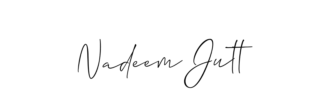 How to Draw Nadeem Jutt signature style? Allison_Script is a latest design signature styles for name Nadeem Jutt. Nadeem Jutt signature style 2 images and pictures png