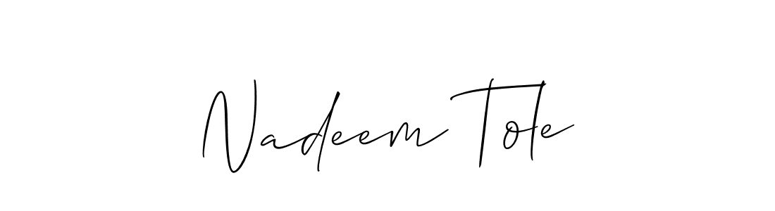 You can use this online signature creator to create a handwritten signature for the name Nadeem Tole. This is the best online autograph maker. Nadeem Tole signature style 2 images and pictures png