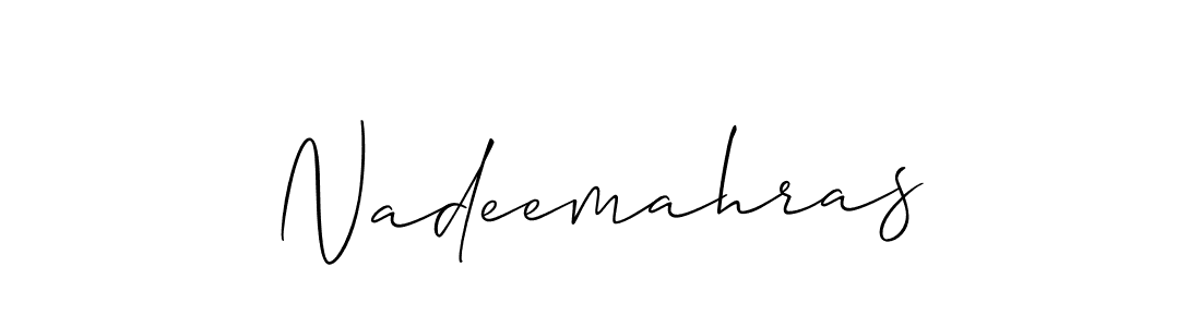 How to Draw Nadeemahras signature style? Allison_Script is a latest design signature styles for name Nadeemahras. Nadeemahras signature style 2 images and pictures png