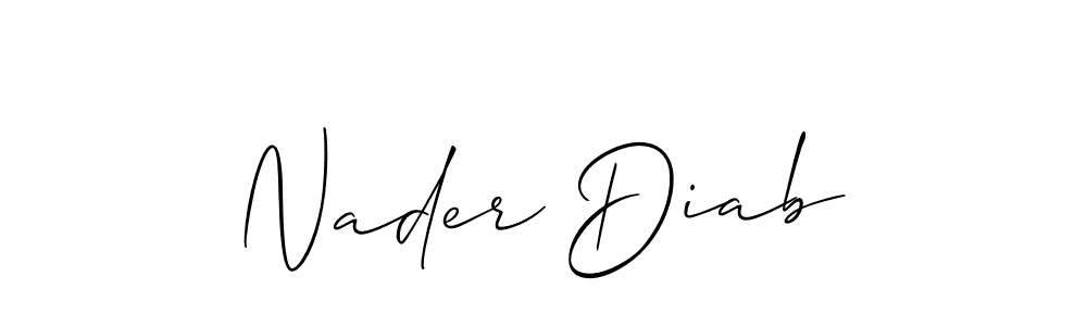 Once you've used our free online signature maker to create your best signature Allison_Script style, it's time to enjoy all of the benefits that Nader Diab name signing documents. Nader Diab signature style 2 images and pictures png