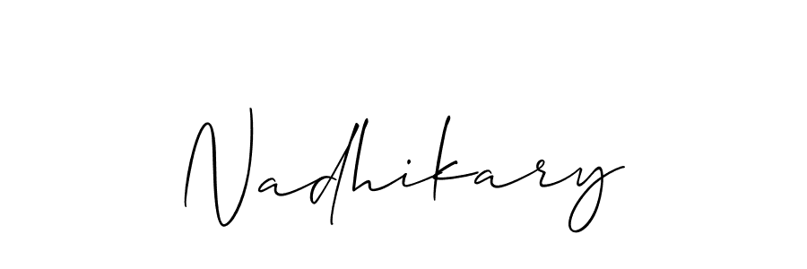 Once you've used our free online signature maker to create your best signature Allison_Script style, it's time to enjoy all of the benefits that Nadhikary name signing documents. Nadhikary signature style 2 images and pictures png