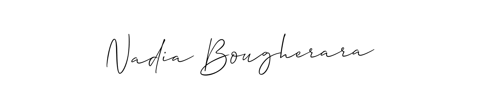 Here are the top 10 professional signature styles for the name Nadia Bougherara. These are the best autograph styles you can use for your name. Nadia Bougherara signature style 2 images and pictures png