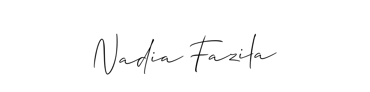 You can use this online signature creator to create a handwritten signature for the name Nadia Fazila. This is the best online autograph maker. Nadia Fazila signature style 2 images and pictures png