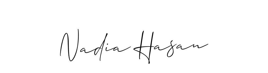 Once you've used our free online signature maker to create your best signature Allison_Script style, it's time to enjoy all of the benefits that Nadia Hasan name signing documents. Nadia Hasan signature style 2 images and pictures png