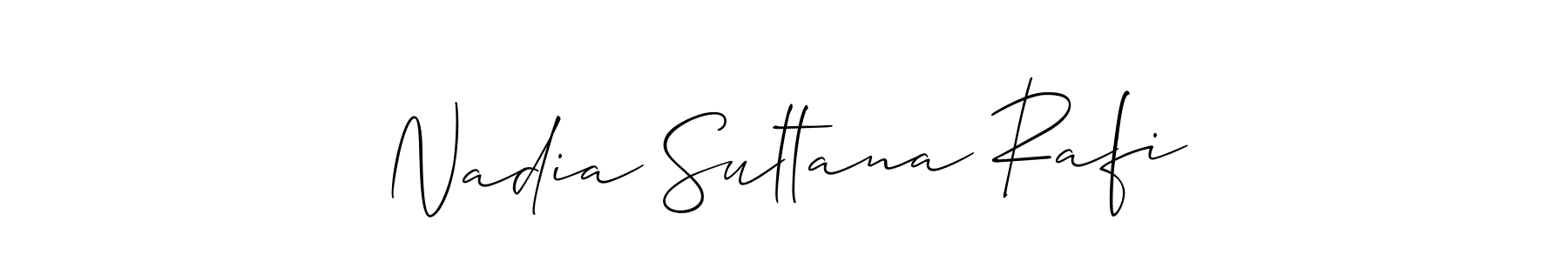 It looks lik you need a new signature style for name Nadia Sultana Rafi. Design unique handwritten (Allison_Script) signature with our free signature maker in just a few clicks. Nadia Sultana Rafi signature style 2 images and pictures png