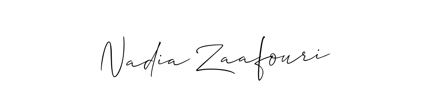 Make a beautiful signature design for name Nadia Zaafouri. Use this online signature maker to create a handwritten signature for free. Nadia Zaafouri signature style 2 images and pictures png
