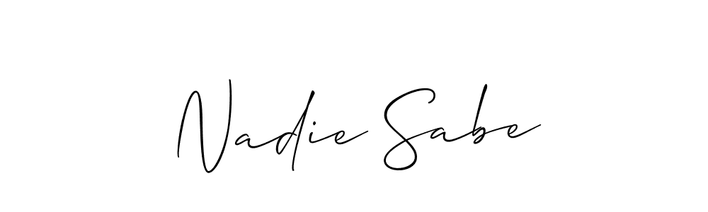Design your own signature with our free online signature maker. With this signature software, you can create a handwritten (Allison_Script) signature for name Nadie Sabe. Nadie Sabe signature style 2 images and pictures png