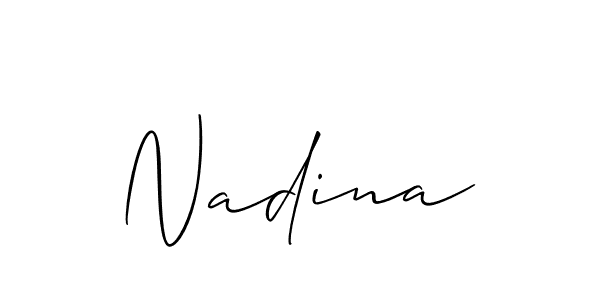 How to Draw Nadina signature style? Allison_Script is a latest design signature styles for name Nadina. Nadina signature style 2 images and pictures png