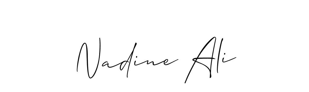 if you are searching for the best signature style for your name Nadine Ali. so please give up your signature search. here we have designed multiple signature styles  using Allison_Script. Nadine Ali signature style 2 images and pictures png