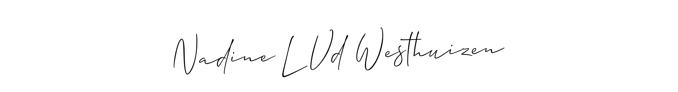 Make a beautiful signature design for name Nadine L Vd Westhuizen. Use this online signature maker to create a handwritten signature for free. Nadine L Vd Westhuizen signature style 2 images and pictures png