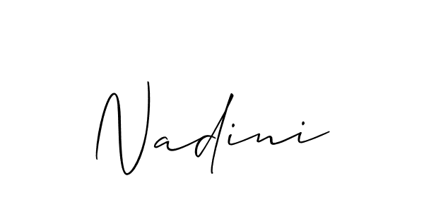You should practise on your own different ways (Allison_Script) to write your name (Nadini) in signature. don't let someone else do it for you. Nadini signature style 2 images and pictures png