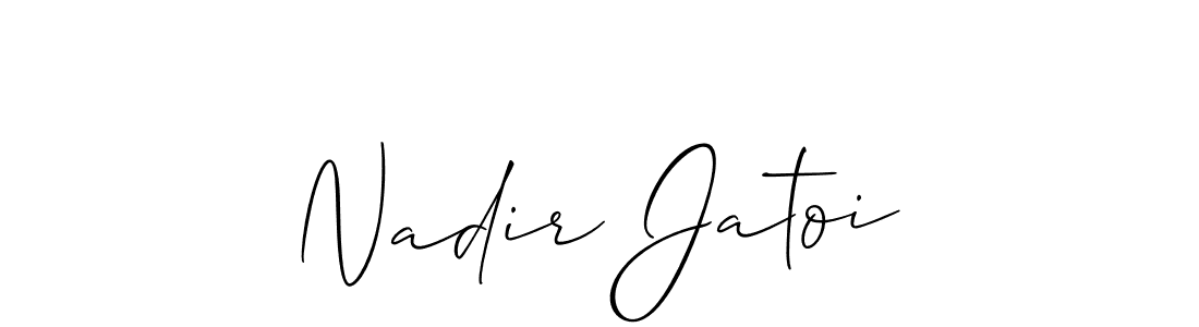 Make a beautiful signature design for name Nadir Jatoi. Use this online signature maker to create a handwritten signature for free. Nadir Jatoi signature style 2 images and pictures png
