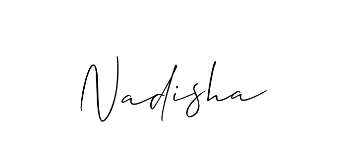 This is the best signature style for the Nadisha name. Also you like these signature font (Allison_Script). Mix name signature. Nadisha signature style 2 images and pictures png