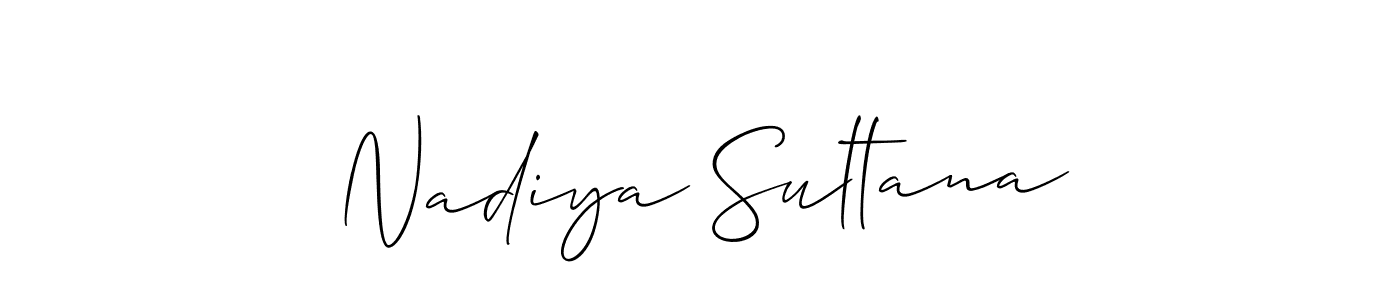 Best and Professional Signature Style for Nadiya Sultana. Allison_Script Best Signature Style Collection. Nadiya Sultana signature style 2 images and pictures png