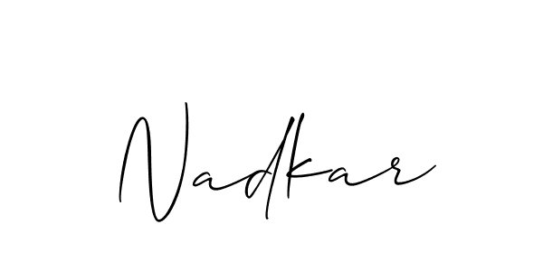 Here are the top 10 professional signature styles for the name Nadkar. These are the best autograph styles you can use for your name. Nadkar signature style 2 images and pictures png