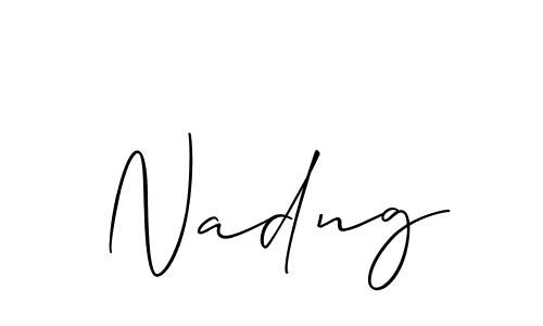 See photos of Nadng official signature by Spectra . Check more albums & portfolios. Read reviews & check more about Allison_Script font. Nadng signature style 2 images and pictures png