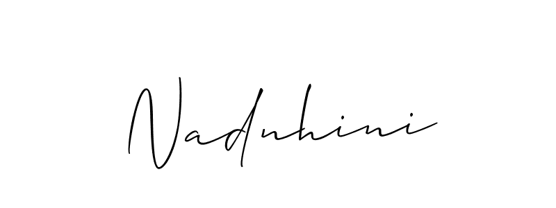 This is the best signature style for the Nadnhini name. Also you like these signature font (Allison_Script). Mix name signature. Nadnhini signature style 2 images and pictures png