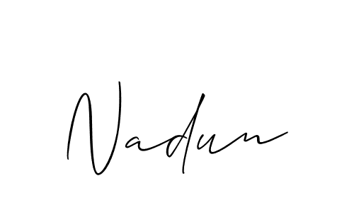 Make a short Nadun signature style. Manage your documents anywhere anytime using Allison_Script. Create and add eSignatures, submit forms, share and send files easily. Nadun signature style 2 images and pictures png