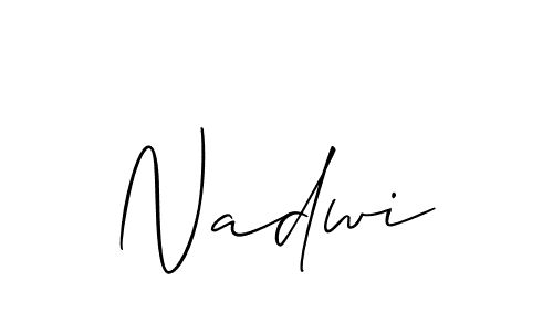 Make a beautiful signature design for name Nadwi. Use this online signature maker to create a handwritten signature for free. Nadwi signature style 2 images and pictures png